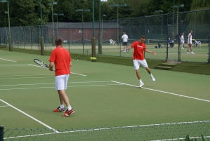 Will Mason and Gavin Henderson in men's doubles