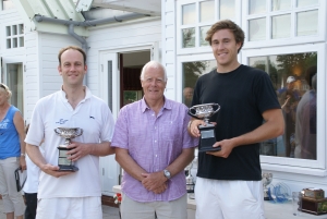 Andy Norton and Hugh Jaques, winner of men's doubles