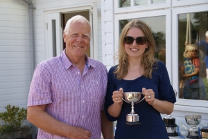 Caroline Phasey, winner of ladies handicap singles