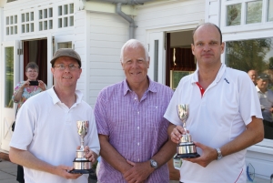 Gareth Hepworth and Andy Clarke, winner of men's handicap doubles